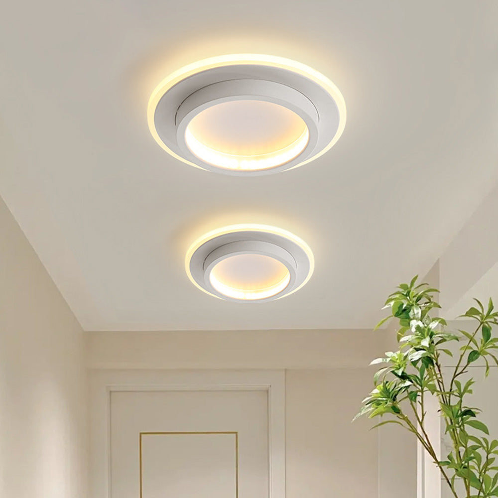Round Metal Acrylic LED Ceiling Light | Stornfield