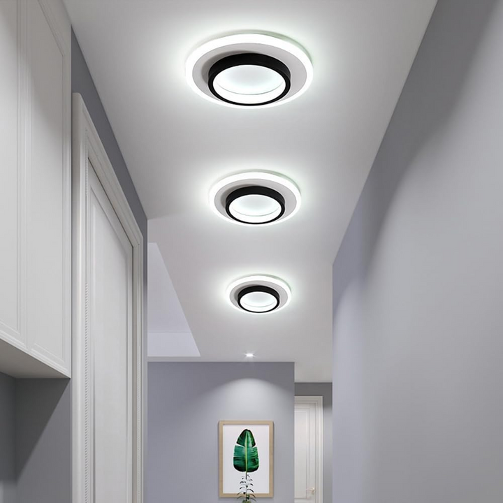 Round Metal Acrylic LED Ceiling Light | Stornfield