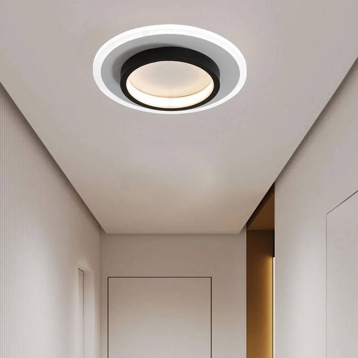 Round Metal Acrylic LED Ceiling Light | Stornfield