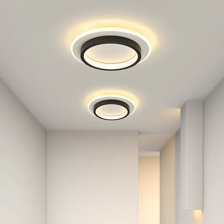 Round Metal Acrylic LED Ceiling Light | Stornfield