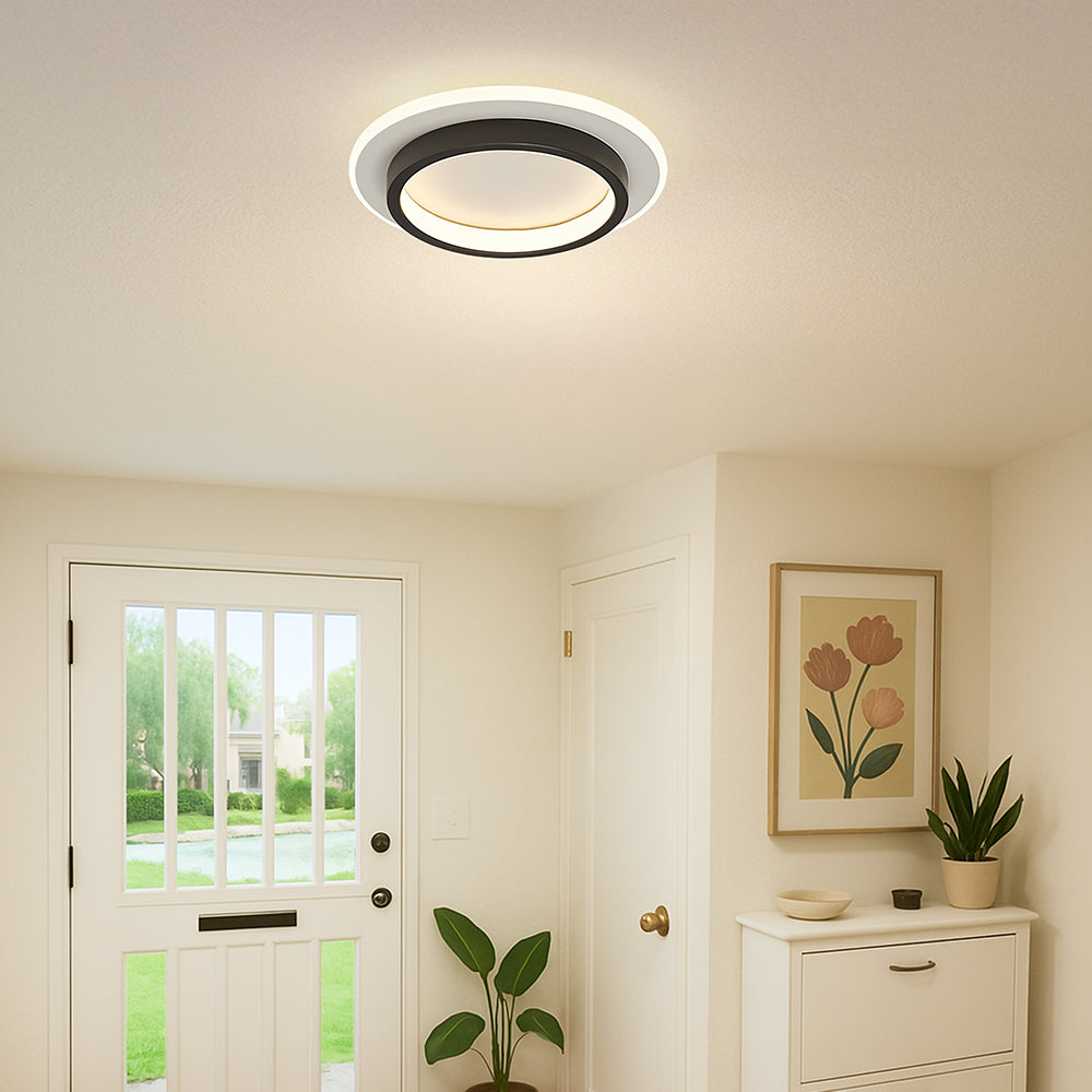 Round Metal Acrylic LED Ceiling Light | Stornfield