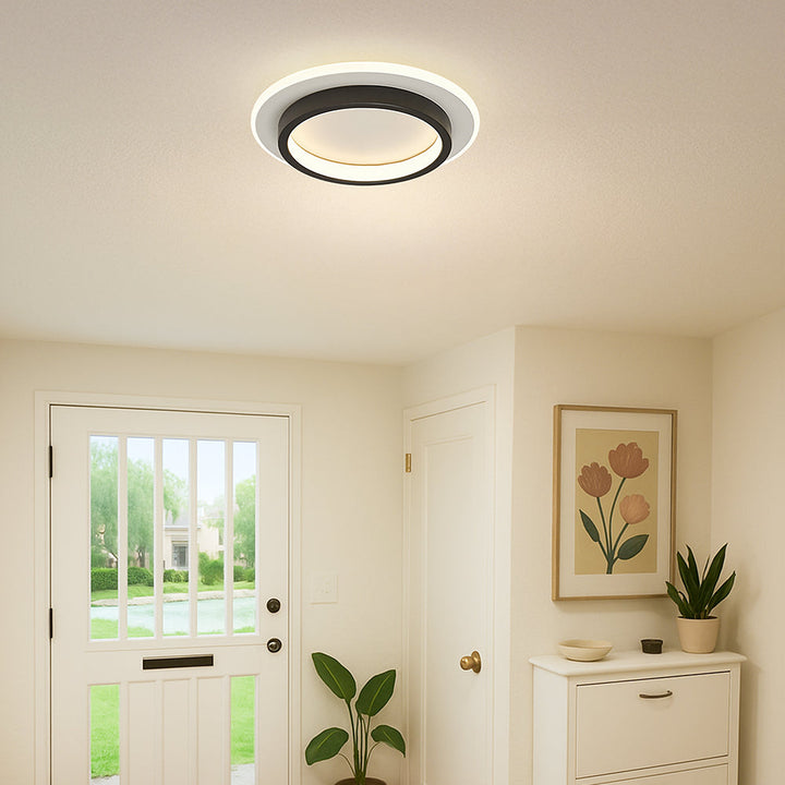 Round Metal Acrylic LED Ceiling Light | Stornfield