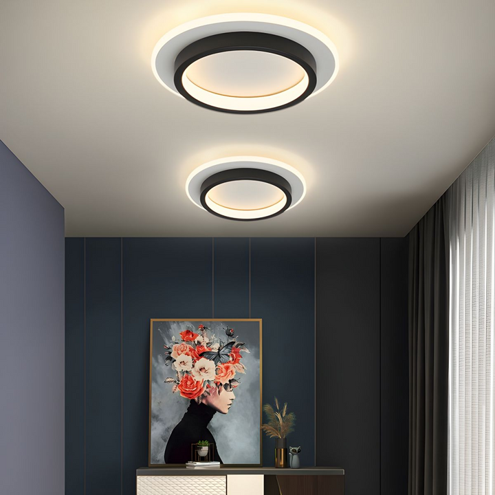 Round Metal Acrylic LED Ceiling Light | Stornfield