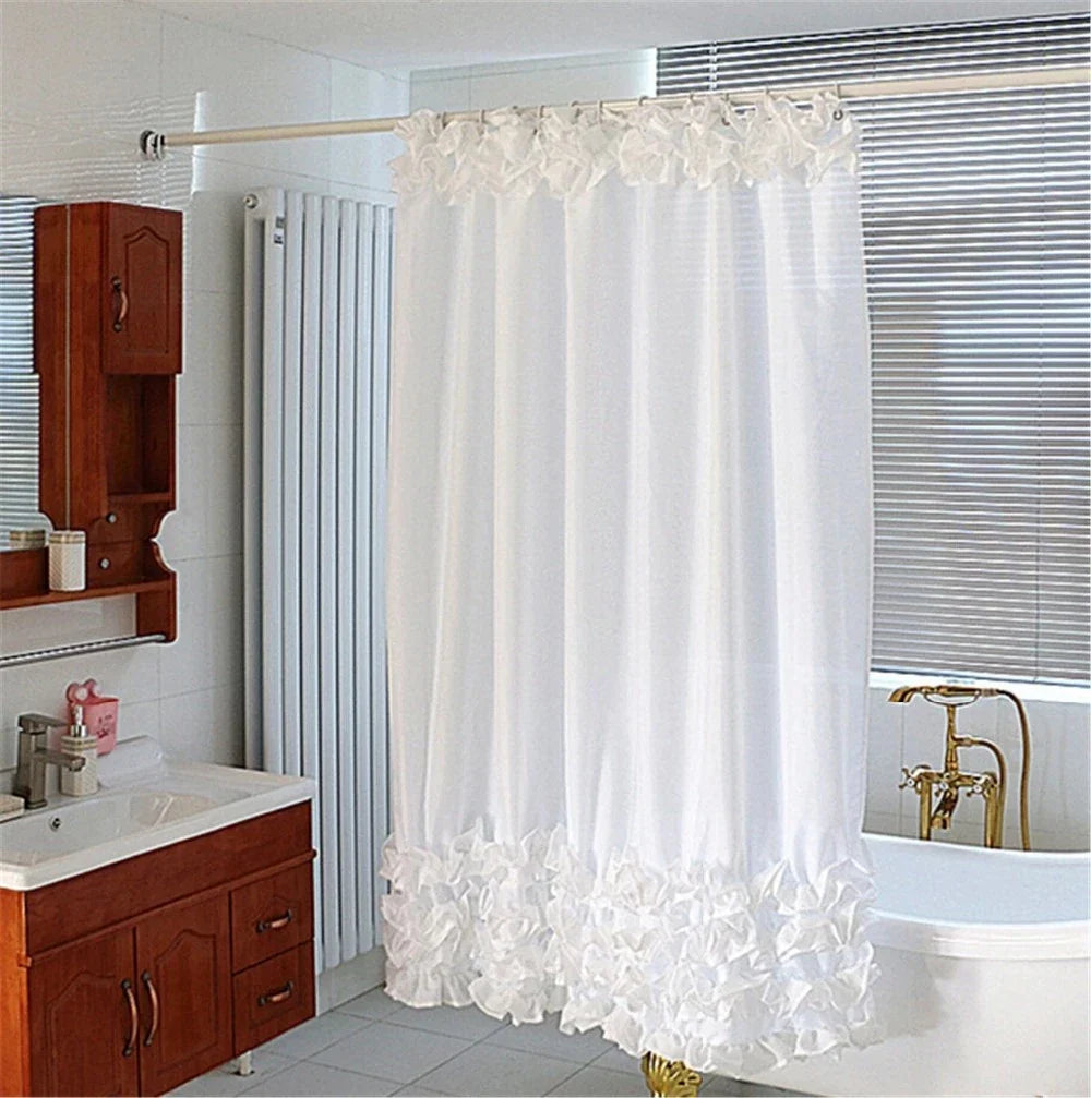 Ophelia Ruffled Shower Curtain Stornfield
