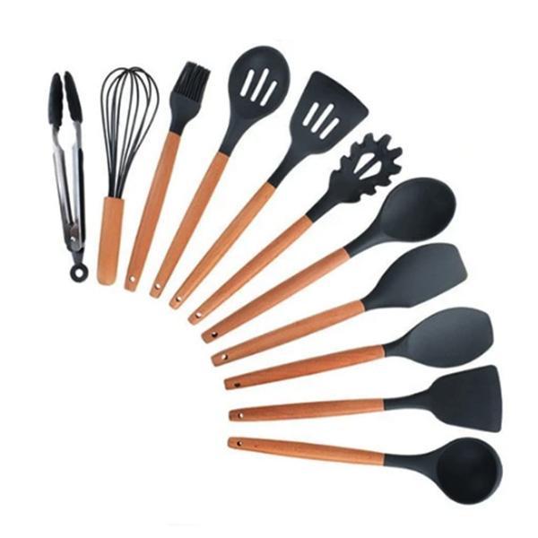 Rustic Kitchen Utensils with Wooden Handles | Stornfield