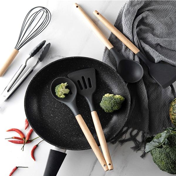 Rustic Kitchen Utensils with Wooden Handles | Stornfield