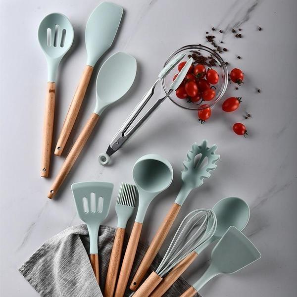 Rustic Kitchen Utensils with Wooden Handles | Stornfield