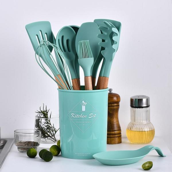 Rustic Kitchen Utensils with Wooden Handles | Stornfield