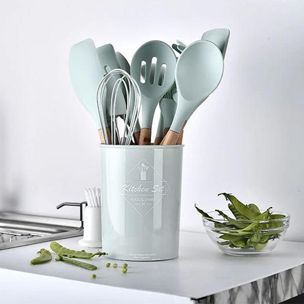 Rustic Kitchen Utensils with Wooden Handles | Stornfield