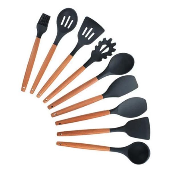 Rustic Kitchen Utensils with Wooden Handles | Stornfield