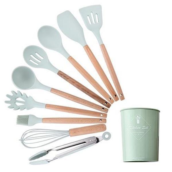 Rustic Kitchen Utensils with Wooden Handles | Stornfield
