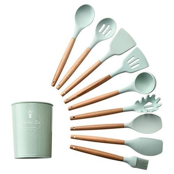 Rustic Kitchen Utensils with Wooden Handles | Stornfield