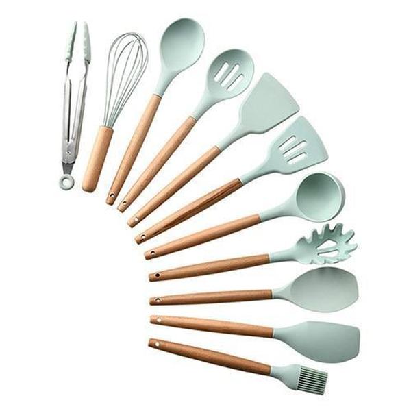 Rustic Kitchen Utensils with Wooden Handles | Stornfield