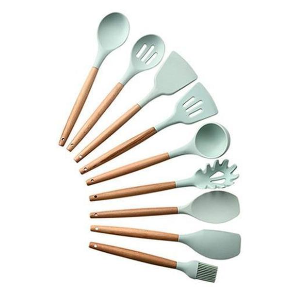 Rustic Kitchen Utensils with Wooden Handles | Stornfield