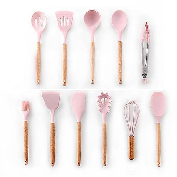 Rustic Kitchen Utensils with Wooden Handles | Stornfield