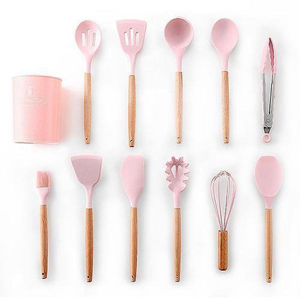 Rustic Kitchen Utensils with Wooden Handles | Stornfield