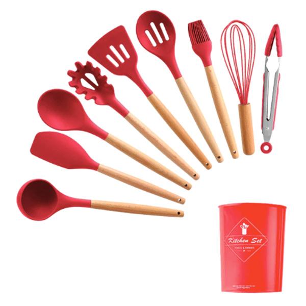 Rustic Kitchen Utensils with Wooden Handles | Stornfield
