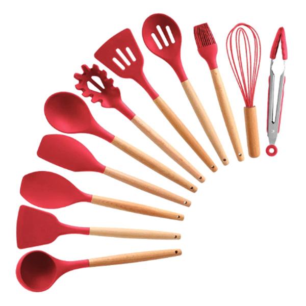 Rustic Kitchen Utensils with Wooden Handles | Stornfield