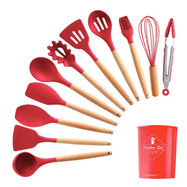 Rustic Kitchen Utensils with Wooden Handles | Stornfield