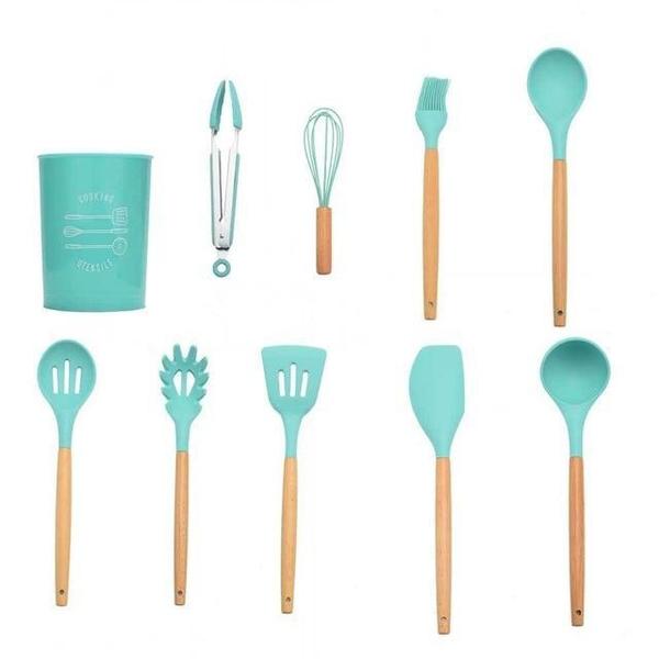 Rustic Kitchen Utensils with Wooden Handles | Stornfield