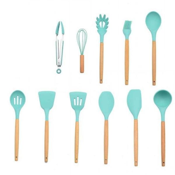 Rustic Kitchen Utensils with Wooden Handles | Stornfield