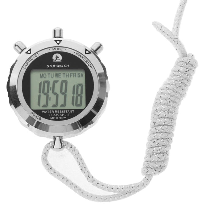 Stornfield | PS528 Metal Stopwatch Professional Chronograph Handheld Digital LCD Sports Counter Timer with Strap