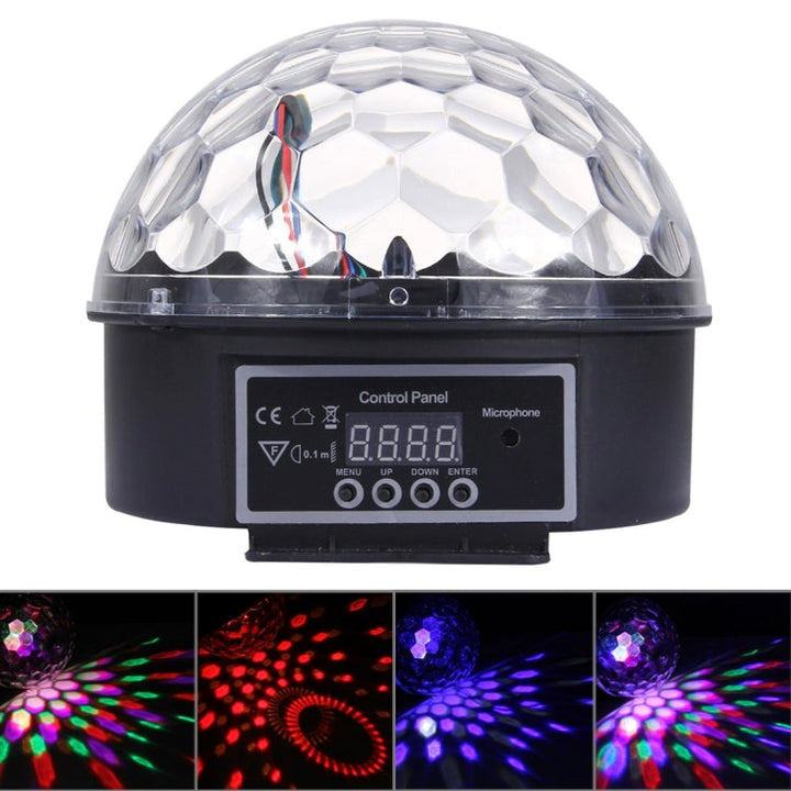 Stornfield | Digital RGB LED Crystal Magic Ball, Stage Effect Light, Colorful Pattern Lighting for Party, Disco, DJ, Bar