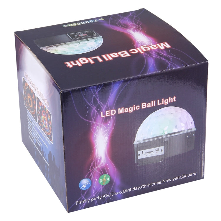 Stornfield | Digital RGB LED Crystal Magic Ball, Stage Effect Light, Colorful Pattern Lighting for Party, Disco, DJ, Bar