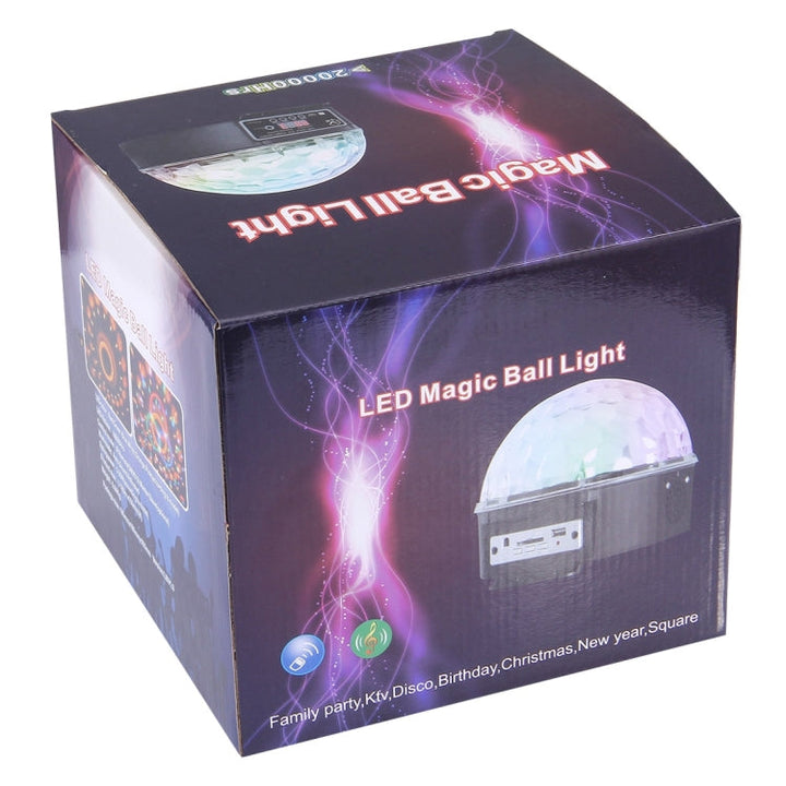 Stornfield | Digital RGB LED Crystal Magic Ball, Stage Effect Light, Colorful Pattern Lighting for Party, Disco, DJ, Bar