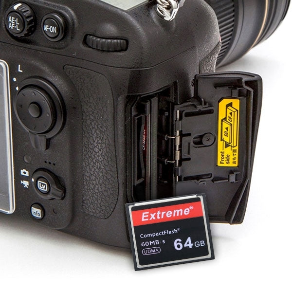 Stornfield | Carte Compact Flash Extrême 64 Go, Vitesse de Lecture 400X, jusqu'à 60 Mo/S (capacité 100% réelle)