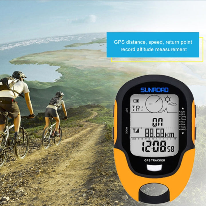 Stornfield | SUNROAD Multifunction Digital LCD Altimeter with Compass, Barometer, Thermometer, Hygrometer, Weather Forecast, LED Flashlight, and Clock