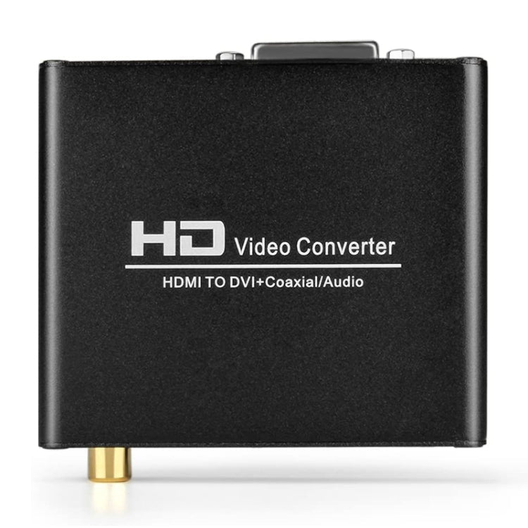 Stornfield | HDV-339 HDMI Full HD to DVI Converter Adapter + Digital Coaxial / Analog Stereo Audio (Black)