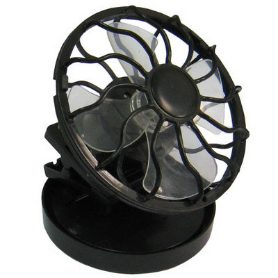 Mini Portable Clip-on Solar Power Cell Travel Cooling Cool Fan(Black) | Stornfield