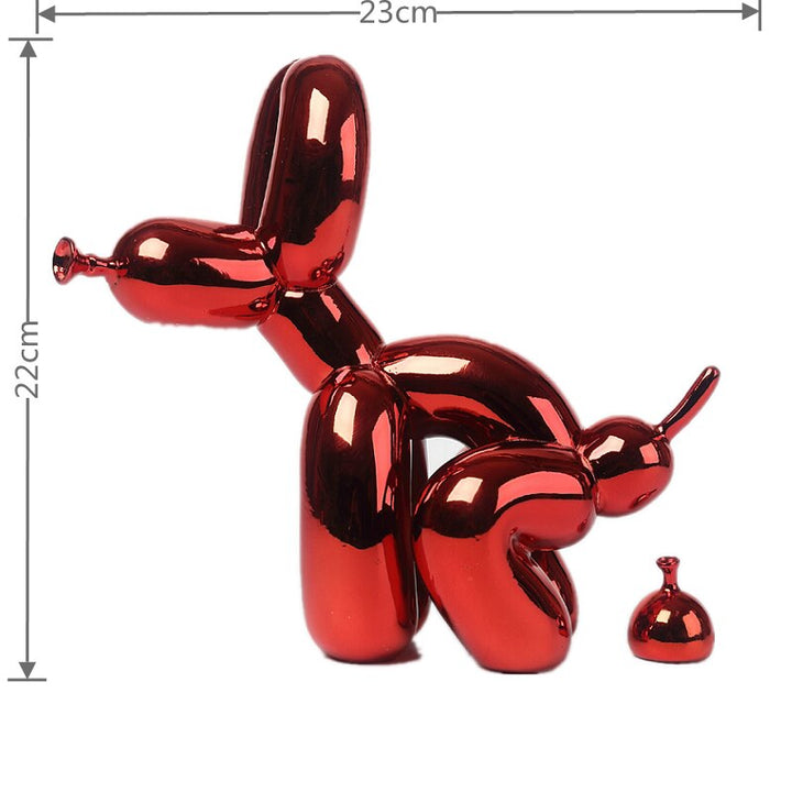 Stornfield | Balloon Dog Sculpture, Balloon Art Statue, Miniature Collectible Figurine, Home Decor, Resin Figurine, Desk Accessories, Room Decor