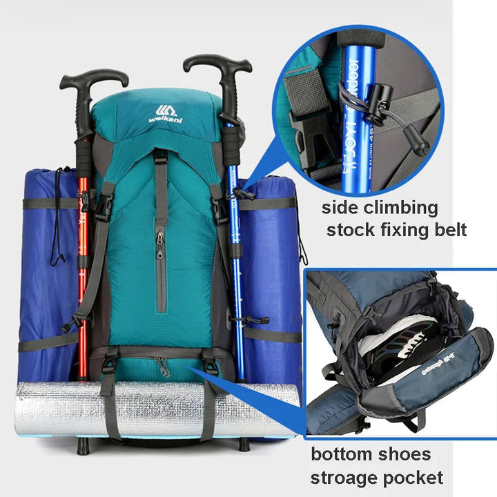 Alpivento 70L Trekking Backpack with Rain Cover | Stornfield