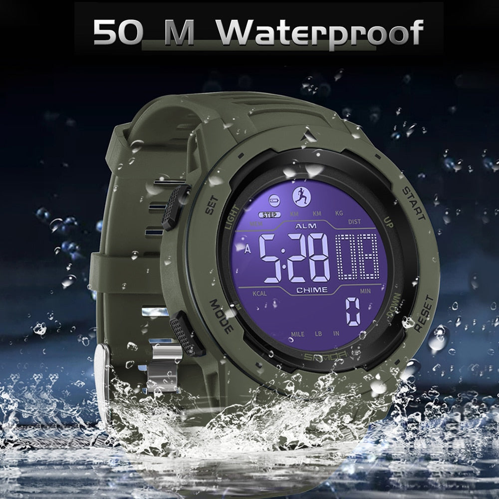 Stornfield | Waterproof Military Pedometer Digital Watch