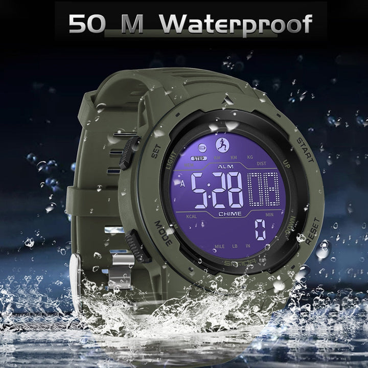 Stornfield | Waterproof Military Pedometer Digital Watch