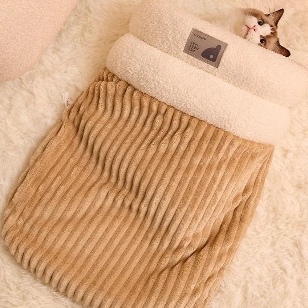 3-Layer Pet Sleeping Bag for Cats & Small Dogs Stornfield