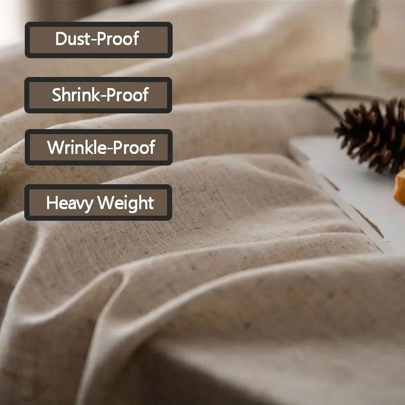 Stornfield | 2023 Cotton Linen Tassel Tablecloth, Rectangle Dining Tablecloth, Coffee Tea Table Cloths, Wedding Easter Decoration