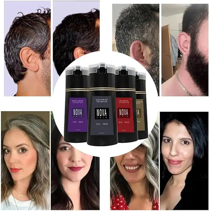Stornfield | NovaHair Shampoo de Teinture Instantanée – Rafraîchissement rapide de la couleur pour vos cheveux