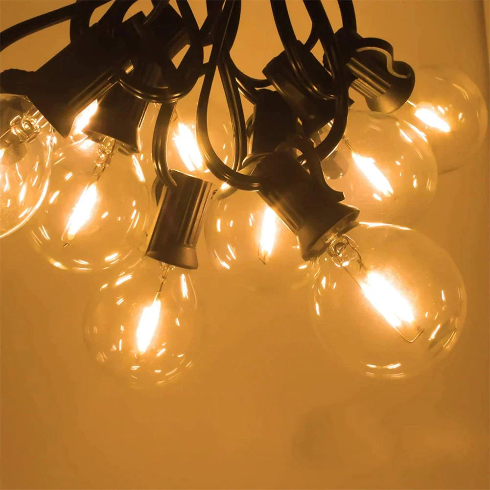 Stornfield | G40 bulbs, E12, 5V, 110V, 220V, 1W, plastic bulbs, string lights, for indoor and outdoor use, patio, home, garden, decoration, warm white