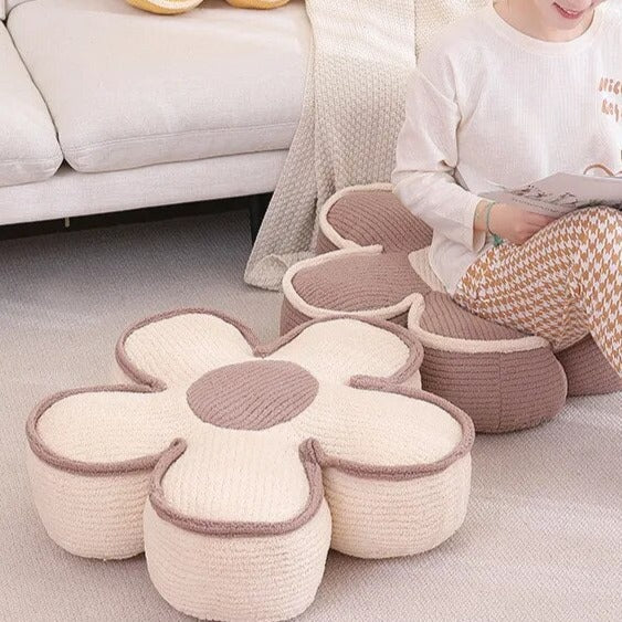 Pastel Plush Flower Cushion | Stornfield