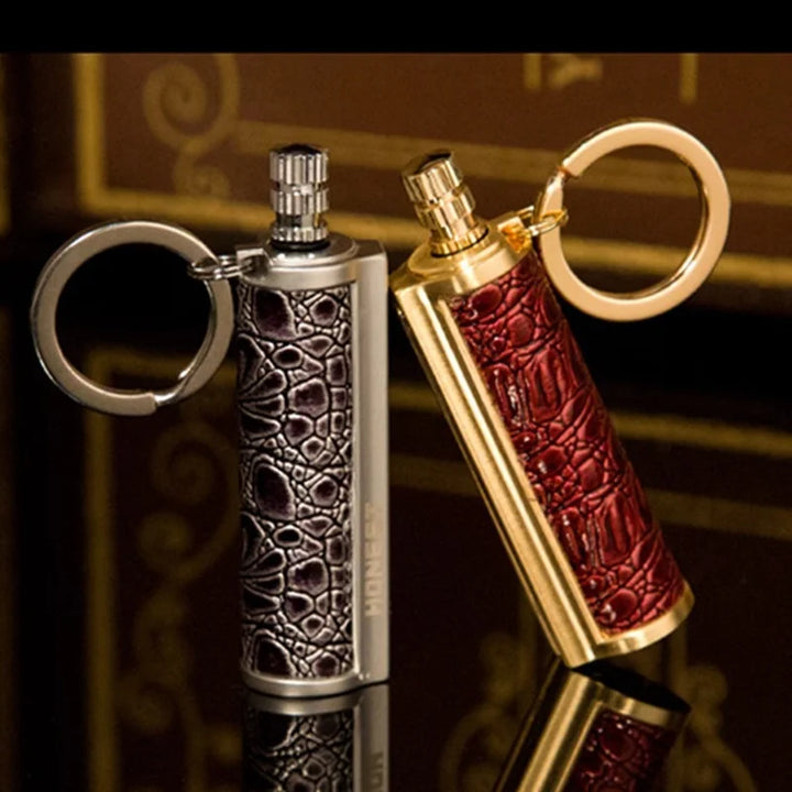 Leather Keychain Metal Match Inferno Lighter | Stornfield