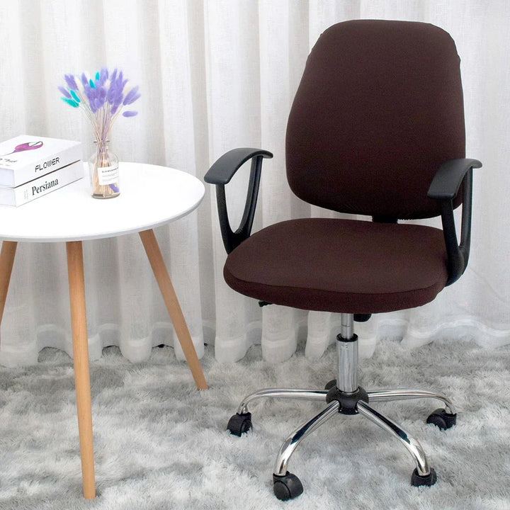 Stornfield | 2-Piece Split Pink Office Chair Covers