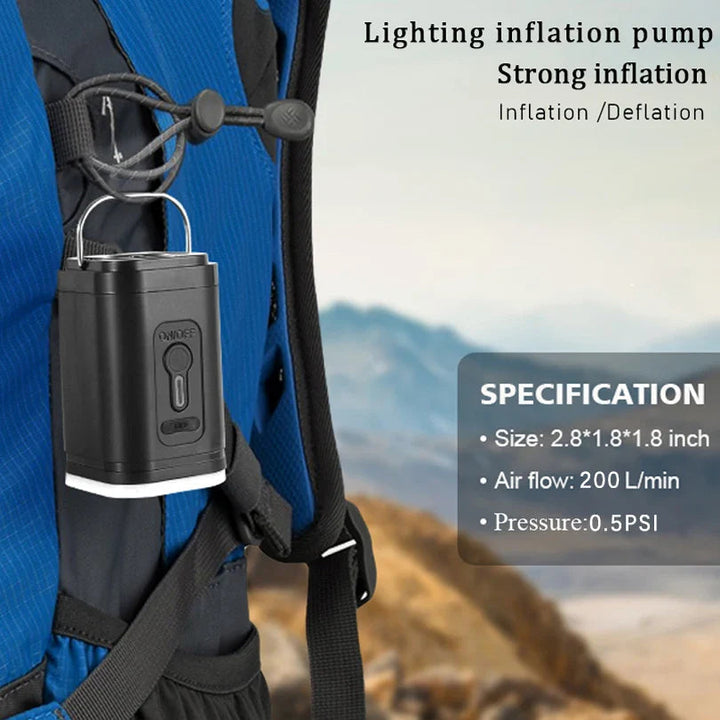 Mini Air Pump USB-C with 5 Nozzles – 200 L/min | Stornfield