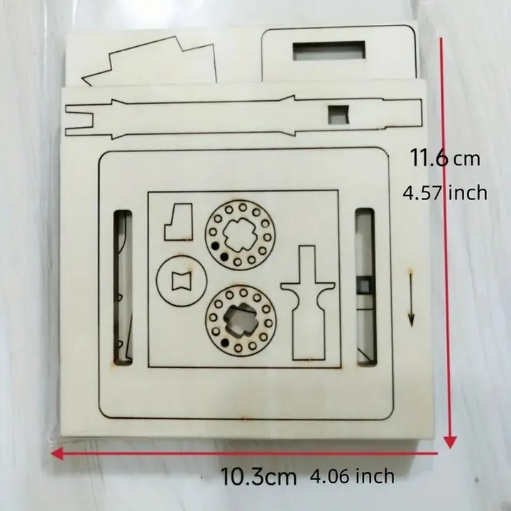 DIY Wooden Hand-Cranked Animation Machine Desktop Decor Kit | Stornfield