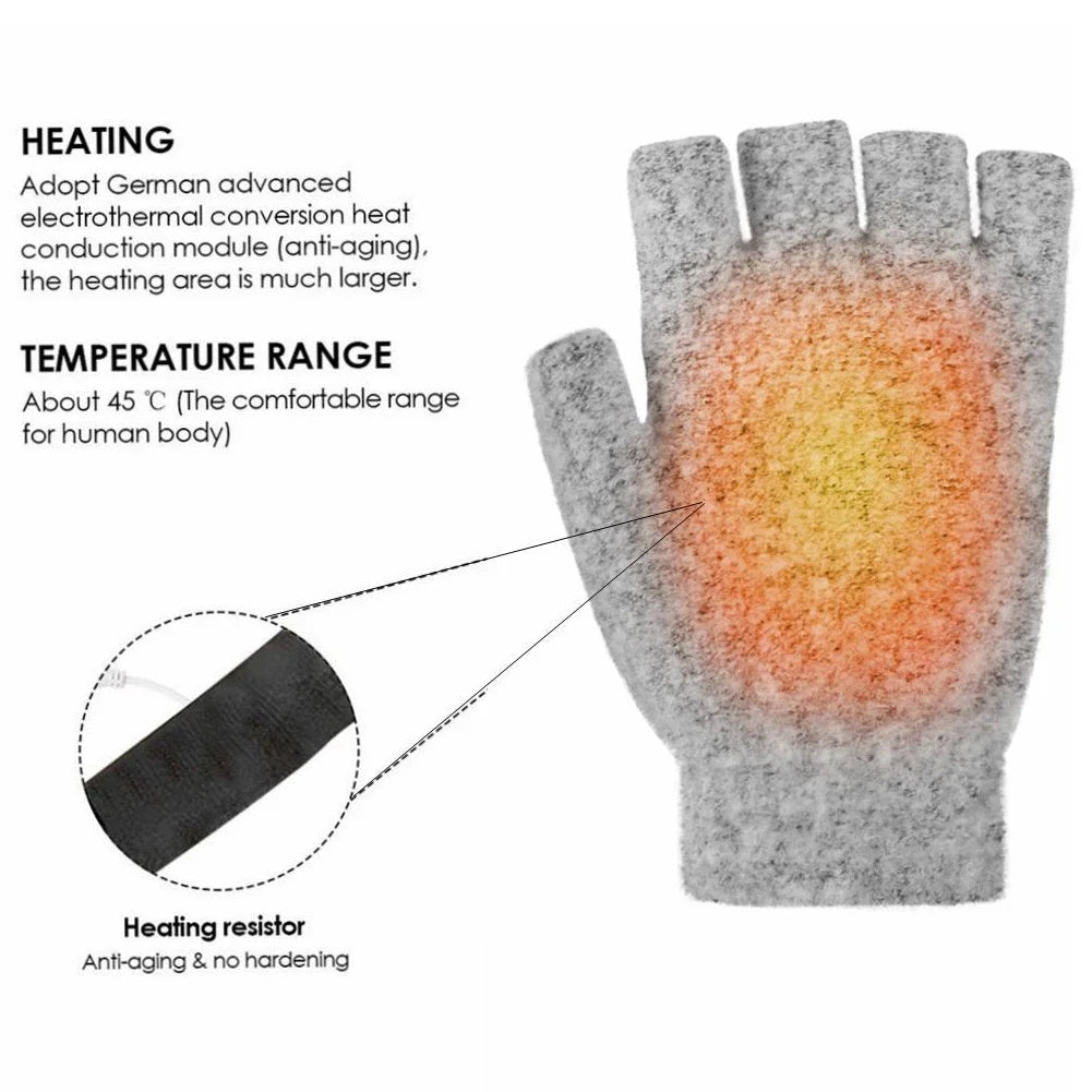 USB Rechargeable Warm Wave Heated Gloves | Stornfield