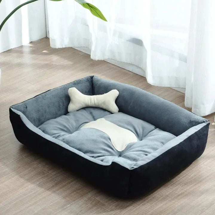Modern and cozy linen dog bed Stornfield