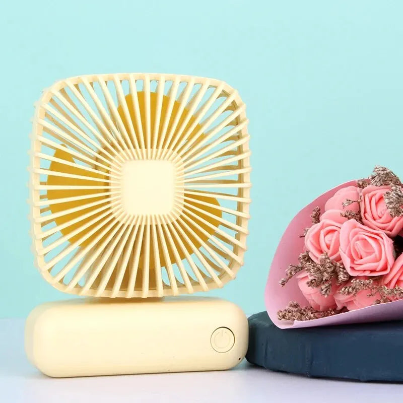 Mini Handheld USB Fan: Portable Three-Speed Cooling for Car, Home, Office, and Outdoor Use - Quiet and Simple Design | Stornfield