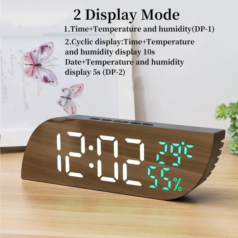Stornfield | Horloge Alarme Numérique LED avec Affichage Double & Snooze Illimité